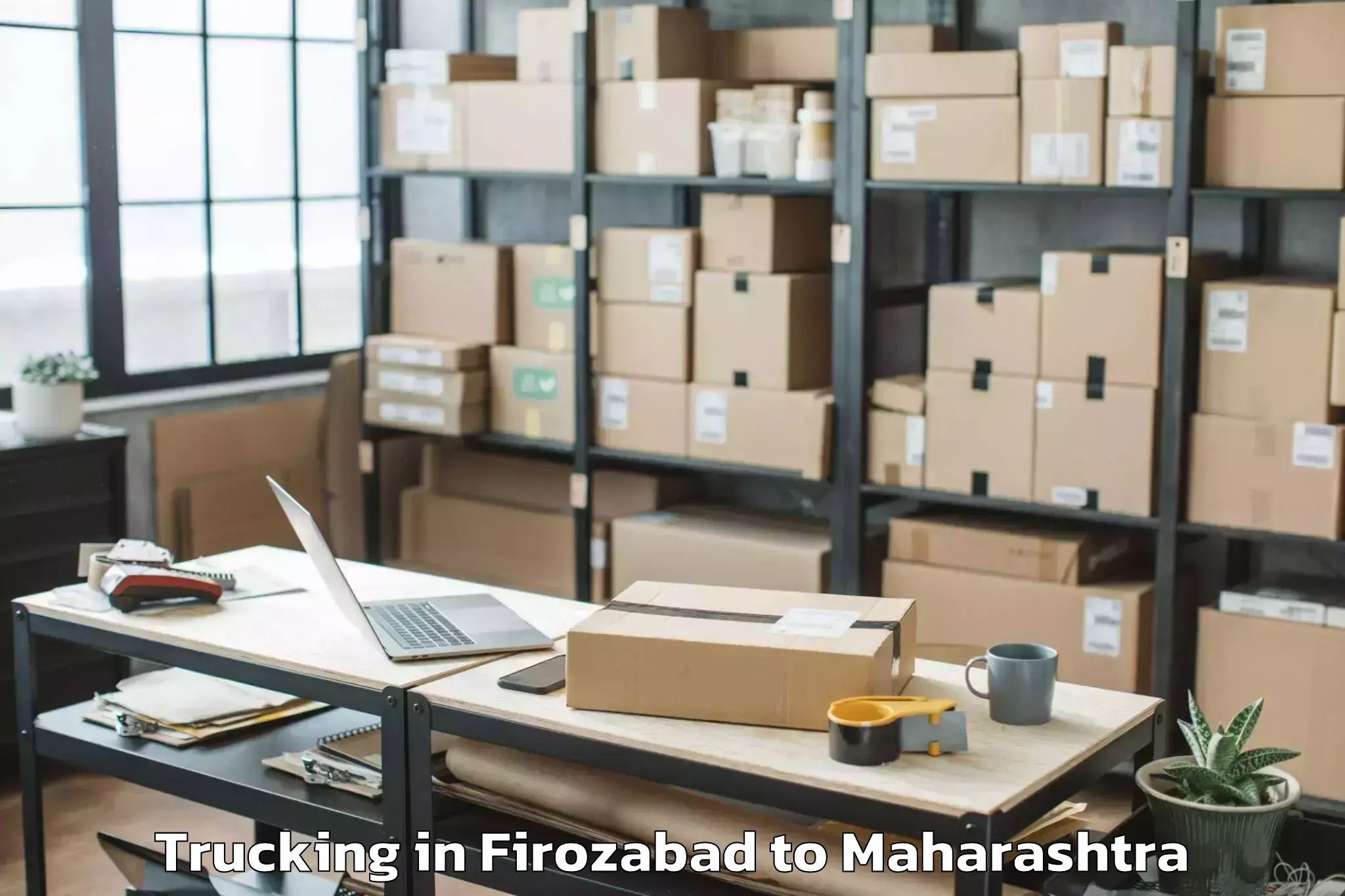 Easy Firozabad to Erandol Trucking Booking